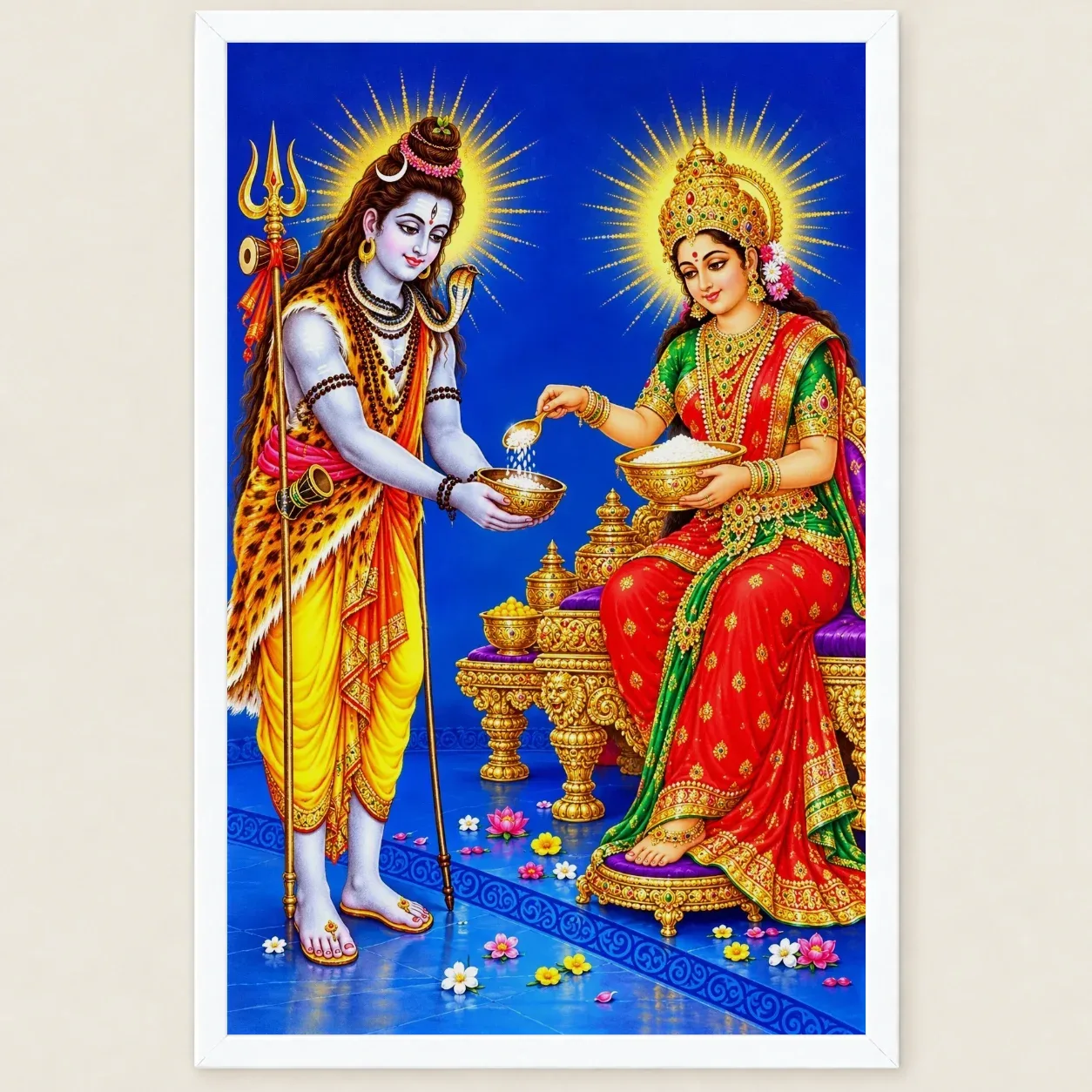 Annapurna Devi Cosmic Celestial Aura Photo Frame, view 6