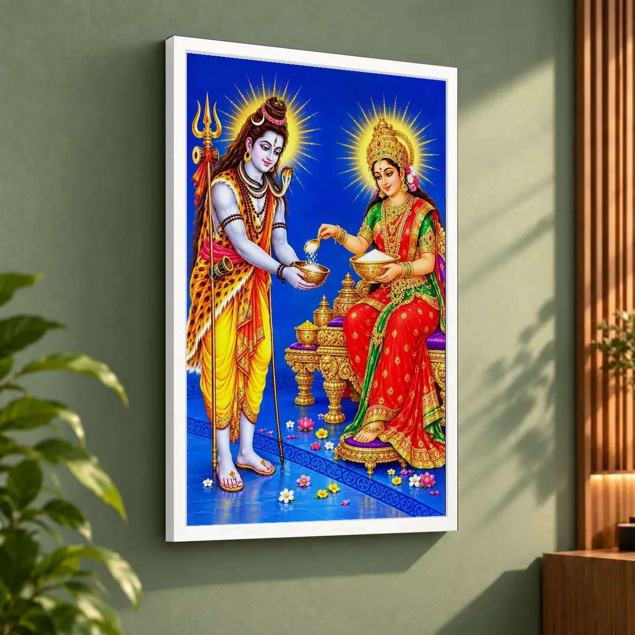 Annapurna Devi Cosmic Celestial Aura Photo Frame, view 7