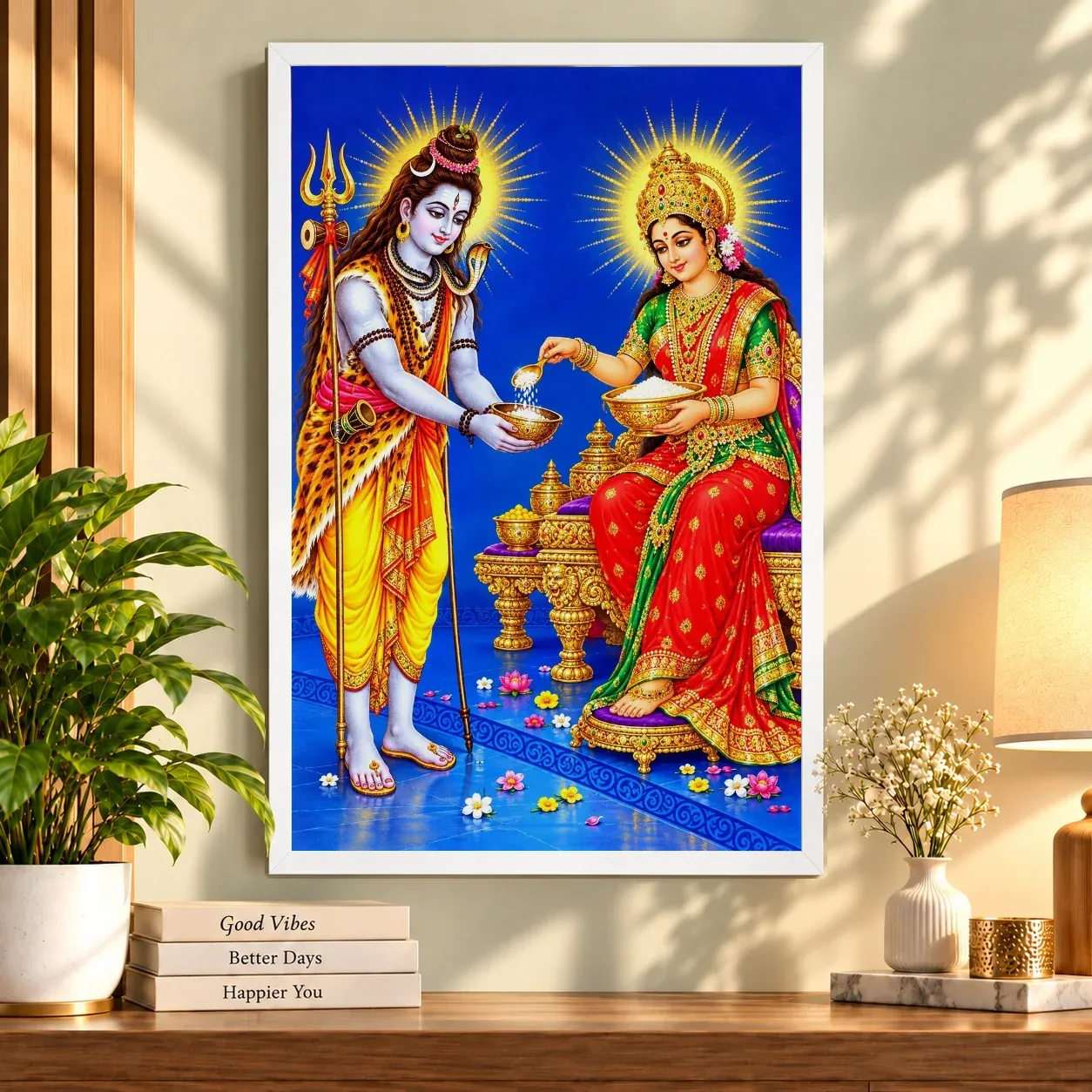 Annapurna Devi Cosmic Celestial Aura Photo Frame, view 8