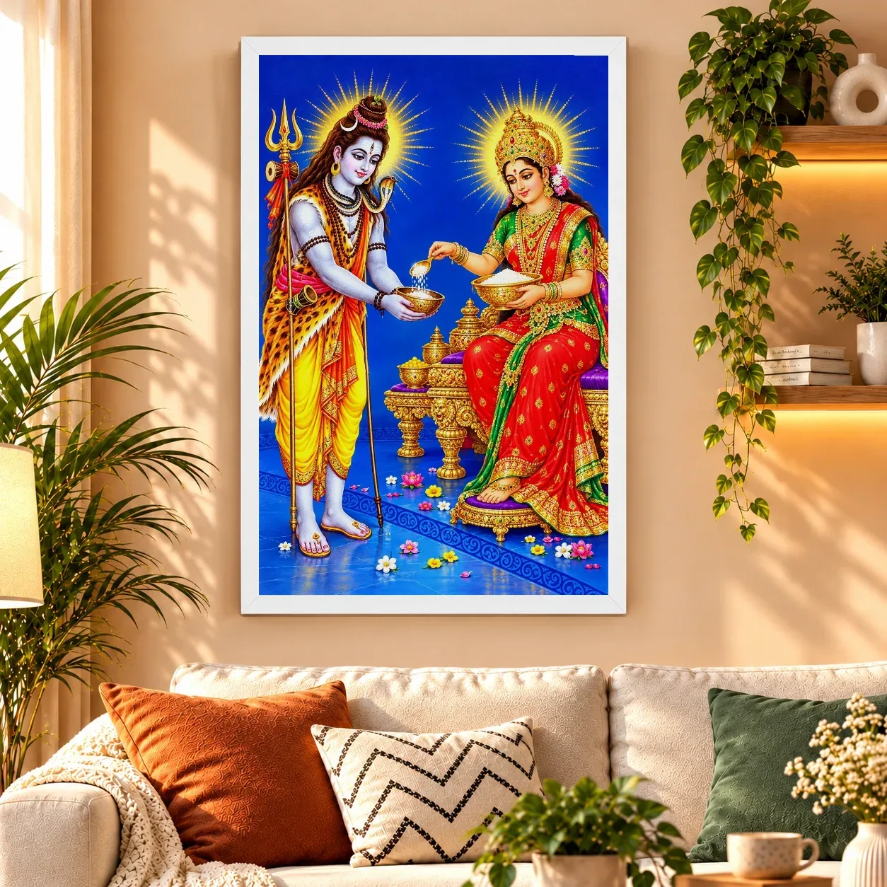 Annapurna Devi Cosmic Celestial Aura Photo Frame, view 9