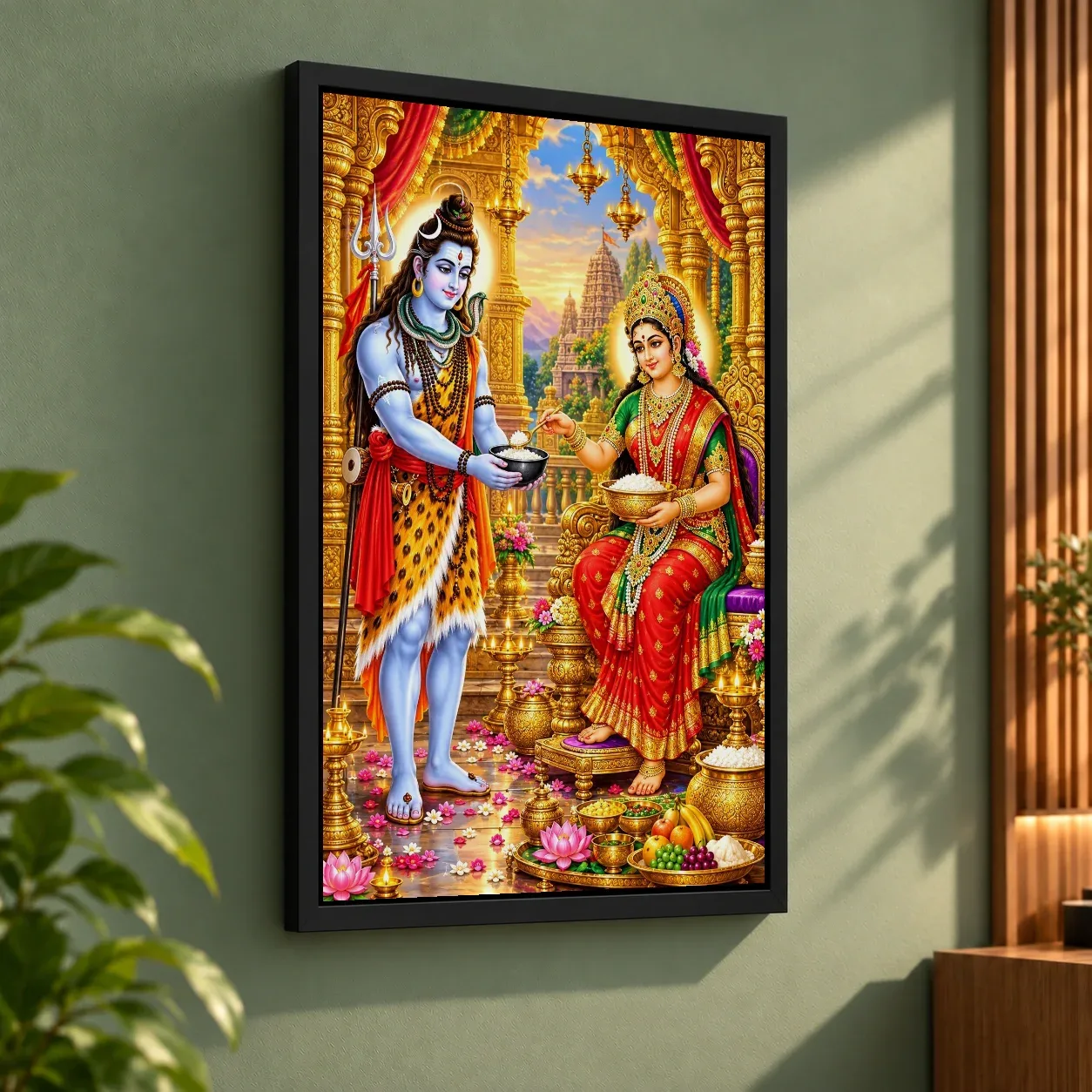 Annapurna Devi Kashi Food Blessings Photo Frame, view 3