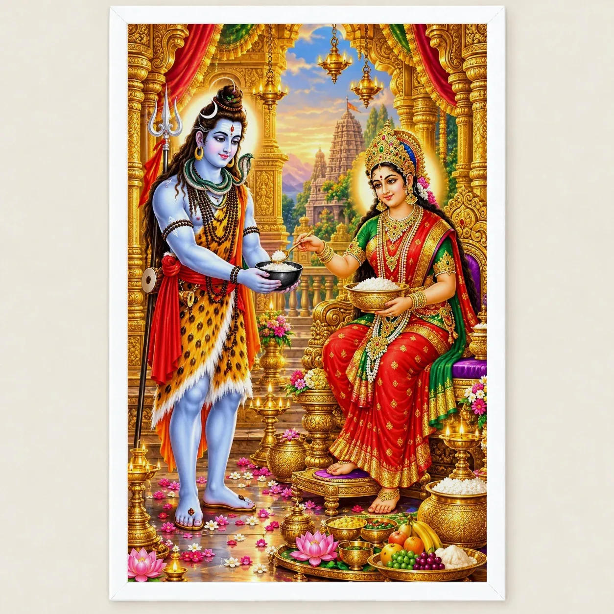 Annapurna Devi Kashi Food Blessings Photo Frame, view 6
