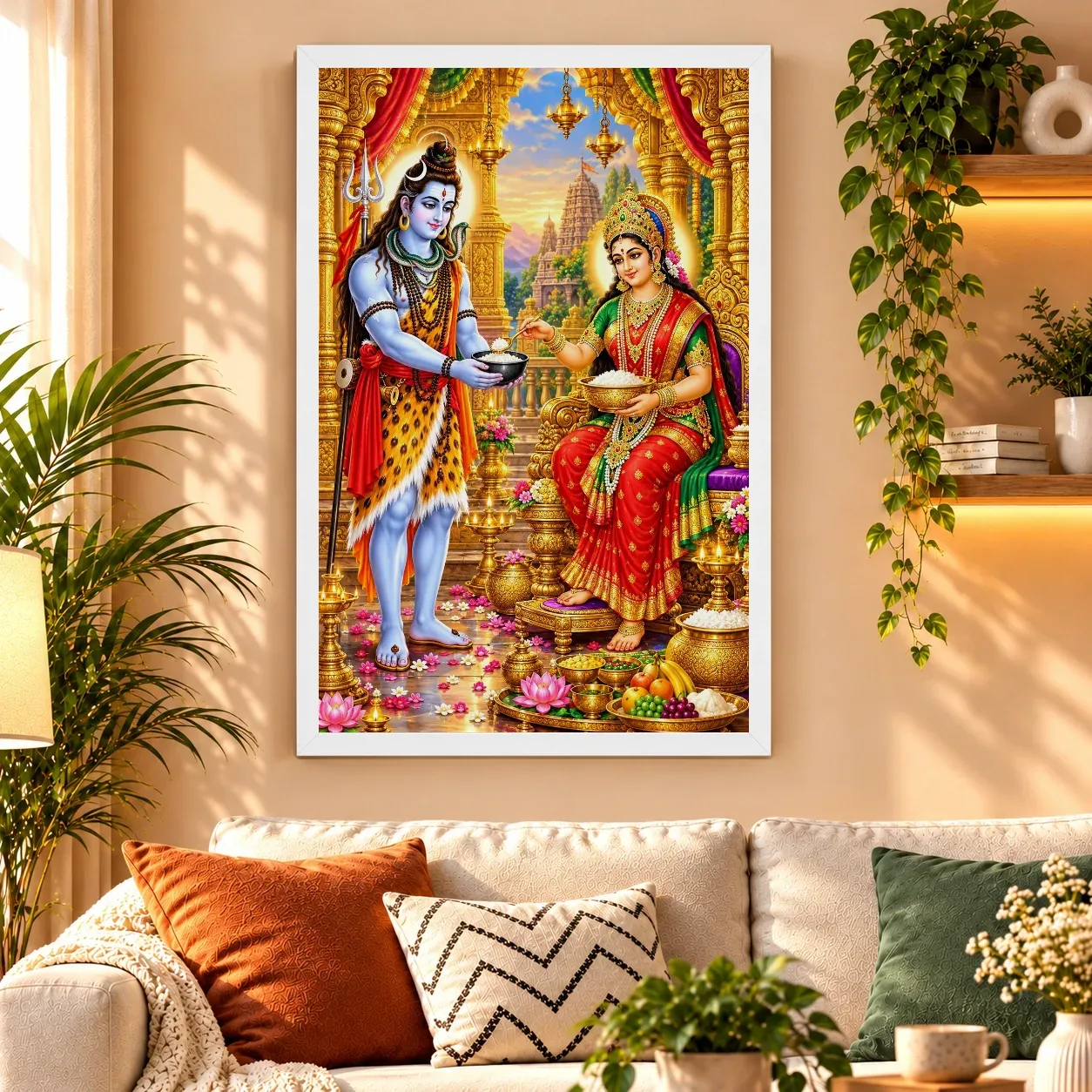 Annapurna Devi Kashi Food Blessings Photo Frame, view 9