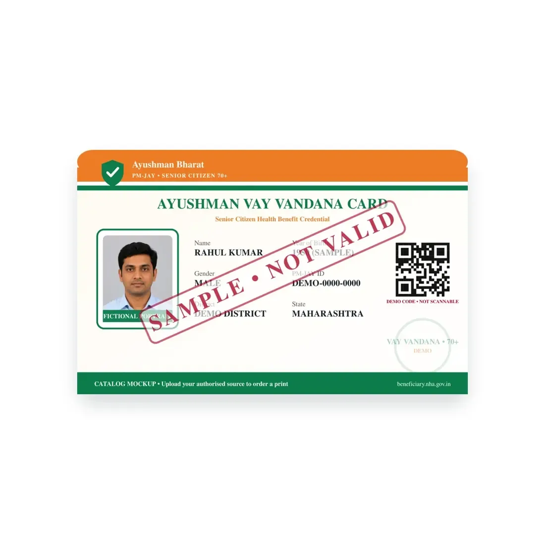 Ayushman Vay Vandana PVC Card