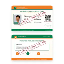 Ayushman Vay Vandana PVC Card, view 3