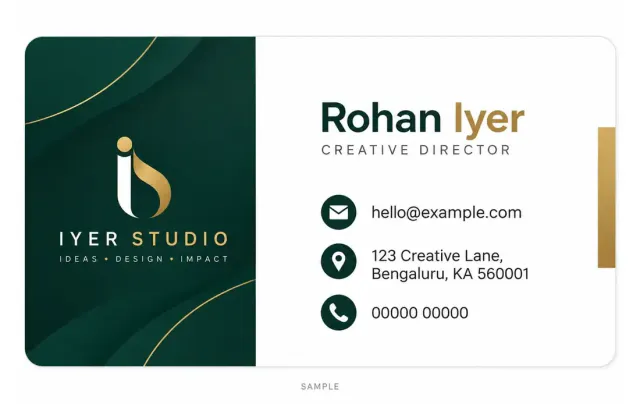 Business Card (Single Sided) Printing
