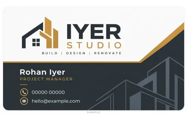 Contractor/Builder Business Card Printing