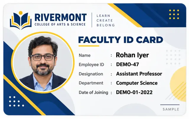 Faculty ID Card Printing