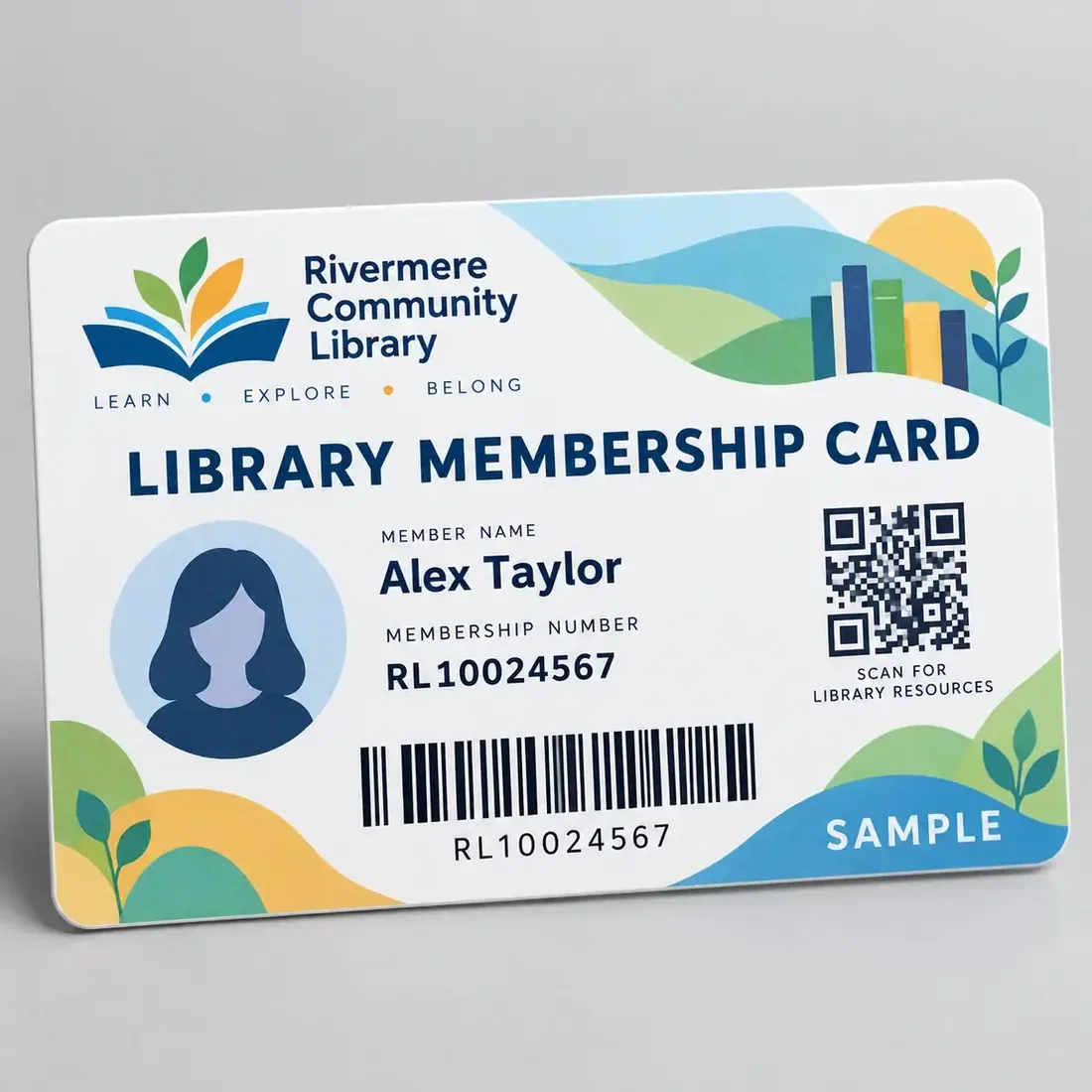 Library Membership Card Printing