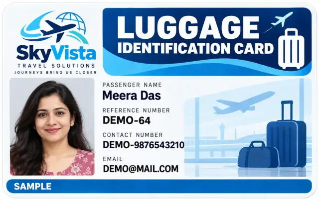 Luggage Identification Card Printing