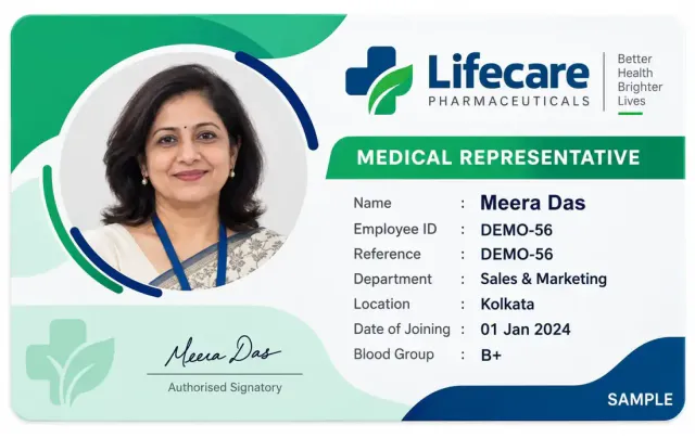 Medical Representative ID Card Printing