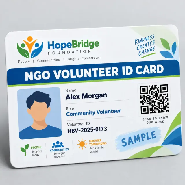 NGO Volunteer ID Card Printing