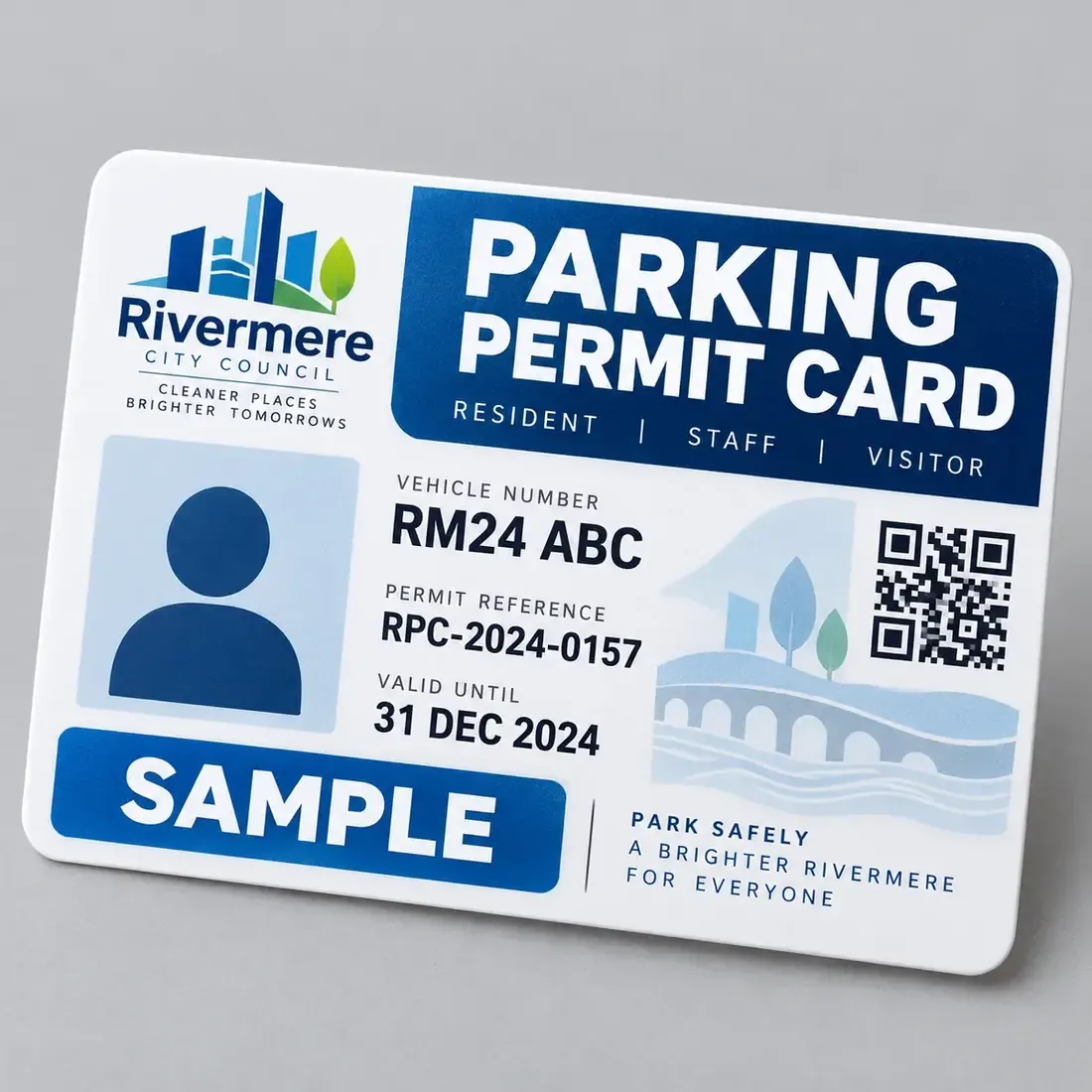 Parking Permit Card Printing