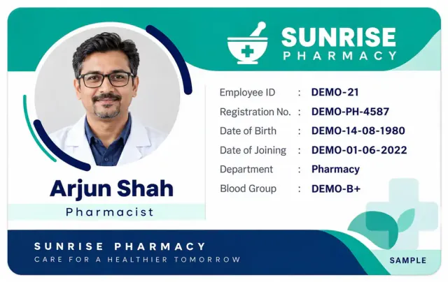 Pharmacist ID Card Printing