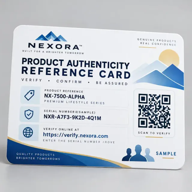 Product Authenticity Reference Card Printing