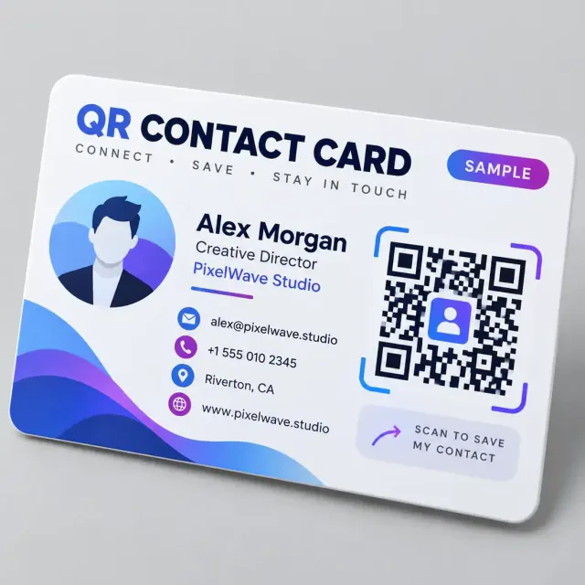 QR Contact Card Printing