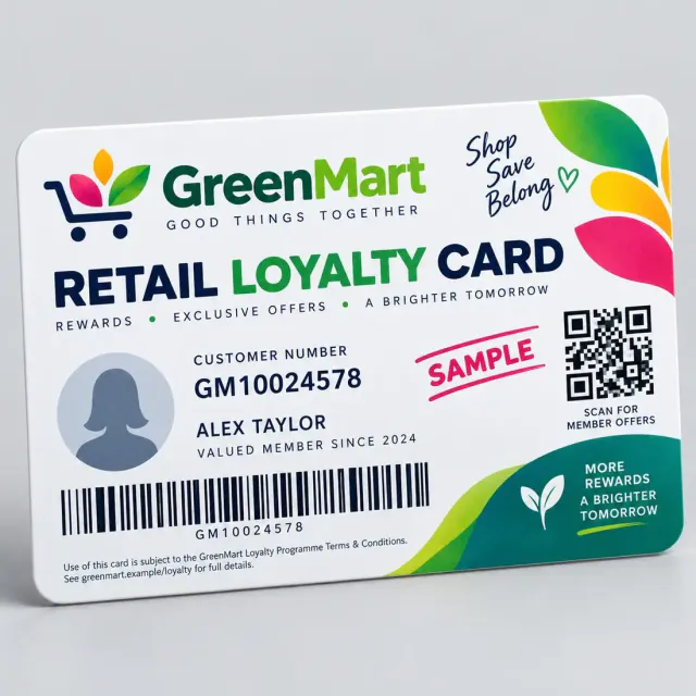 Retail Loyalty Card Printing
