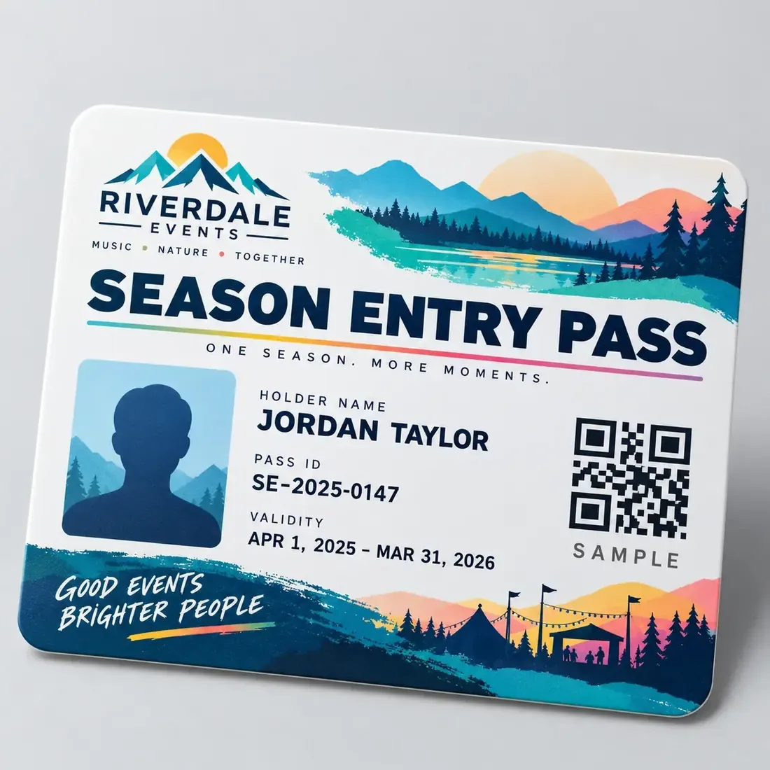 Season Entry Pass Printing