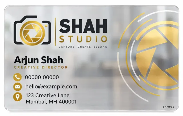 Transparent Business Card Printing